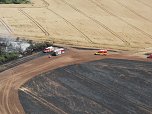 Feuer in der Goldenen Aue (Foto: Die am Einsatz beteiligten Feuerwehren)
