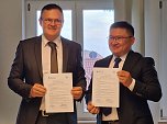 Neuer Kooperationspartner aus Usbekistan f&uuml;r den Fachbereich Wirtschafts- und Sozialwissenschaften (Foto: Daniel Harder)