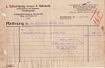 Rechnung f&uuml;r Torlatten aus dem Jahre 1923 (Foto: K.Verkouter)