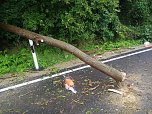 Sch&auml;den der Unwetter gestern und heute Morgen (Foto: Feuerwehr)