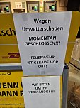 Sch&auml;den der Unwetter gestern und heute Morgen (Foto: Feuerwehr)