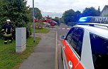 Nach einem folgenschweren Unfall in Sondershausen, kam der Rettungshubschrauber zum Einsatz (Foto: S. Dietzel) Nach einem folgenschweren Unfall in Sondershausen, kam der Rettungshubschrauber zum Einsatz (Foto: S. Dietzel)