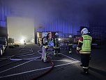 Brand im Baumarkt in der Schachstra&szlig;e in Sondershausen (Foto: S. Dietzel)