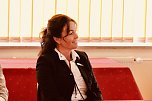 Kurdirektorin Katja Rudolph w&auml;hrend des Besuches vom Th&uuml;ringer Ministerpr&auml;sident Bodo Ramelow in Bad Frankenhausen (Foto: Eva Maria Wiegand)