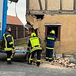 Unfall in Holzthaleben (Foto:  THW Sondershausen/S.Dietzel)