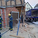 Unfall in Holzthaleben (Foto:  THW Sondershausen/S.Dietzel)