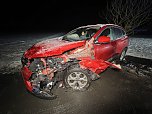 Glätteunfall vor Wolkramshausen (Foto: S. Dietzel) Glätteunfall vor Wolkramshausen (Foto: S. Dietzel)
