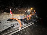 Unfall mit R&auml;umfahrzeug (Foto: Silvio Dietzel)