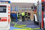 Brand eines Radladers in Bleicherode (Foto: S. Dietzel) Brand eines Radladers in Bleicherode (Foto: S. Dietzel)