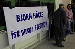 Gegenprotest zur AfD Veranstaltung in Sundhausen (Foto: agl)
