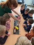 Was passiert bei einem Unfall? &Uuml;bungsstunde in der Integrierten Kindertagesst&auml;tte "KIndervilla" in Bad Frankenhausen  (Foto: Katrin MIlde)
