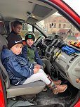 Ein toller Tag f&uuml;r die KInder der Kindervilla Bad Frankenhausen, bei der Freiwilligen Feuerwehr Oldisleben (Foto: Katrin MIlde)