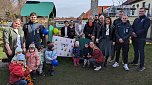 Gro&szlig;e Freude &uuml;ber das neue Spielger&auml;t herrschte bei den Bebraspatzen (Foto: Janine Skara)