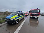 Unfall auf der A38 (Foto: S. Dietzel) Unfall auf der A38 (Foto: S. Dietzel)