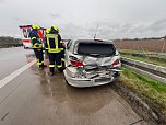 Unfall auf der A38 (Foto: S. Dietzel) Unfall auf der A38 (Foto: S. Dietzel)