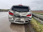 Unfall auf der A38 (Foto: S. Dietzel) Unfall auf der A38 (Foto: S. Dietzel)