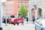 Demonstrationszug durch die Nordhäuser Innenstadt (Foto: agl) Demonstrationszug durch die Nordhäuser Innenstadt (Foto: agl)