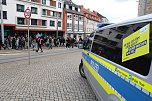 Demonstrationszug durch die Nordhäuser Innenstadt (Foto: agl) Demonstrationszug durch die Nordhäuser Innenstadt (Foto: agl)