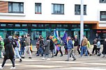Demonstrationszug durch die Nordhäuser Innenstadt (Foto: agl) Demonstrationszug durch die Nordhäuser Innenstadt (Foto: agl)