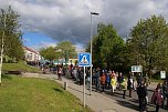 Demonstrationszug durch die Nordhäuser Innenstadt (Foto: agl) Demonstrationszug durch die Nordhäuser Innenstadt (Foto: agl)