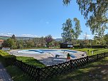 Im Bergbad Sonnenblick in Sondershausen sind die Vorbereitungen auf die kommende Badesaison in vollem Gange (Foto: Janine Skara)