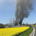 Sp&auml;nelager steht in Flammen (Foto: Feuerwehr Heiligenstadt, Silvio Dietzel)