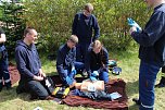 Junge Nachwuchskr&auml;fte bei der Orientierungsfahrt (Foto: Feuerwehr Heiligenstadt )