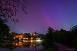 Polarlichter im Schlosspark Sondershausen (Foto: Jana Gro&szlig;)