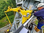 Wismut: Sachverst&auml;ndigent&auml;tigkeit in Augenscheinnahme des F&ouml;rderger&uuml;stes bei der Wismut Schacht 371 (Foto: NBI)