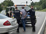 Nach der Amokfahrt eines Betrunkenen heute Abend (Foto: S.Dietzel)