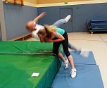 Lehrgang f&uuml;r Selbstverteidigung und Selbstbehauptung f&uuml;r Frauen in der Zweifelderhalle in Bad Frankenhausen (Foto: Peter Ke&szlig;ler)