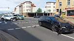 Unfall in der Freiherr-vom-Stein-Stra&szlig;e (Foto: S. Dietzel)