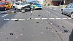 Unfall in der Freiherr-vom-Stein-Stra&szlig;e (Foto: S. Dietzel)