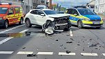 Unfall in der Freiherr-vom-Stein-Stra&szlig;e (Foto: S. Dietzel)