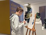 Die Sch&uuml;lerinnen und Sch&uuml;ler der Regelschule am Franzberg durften die Werke von Heinz Scharr eigenst&auml;ndig interpretieren (Foto: Janine Skara)
