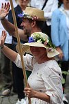 Teilnehmerinnen und Teilnehmer des Festumzuges zum 211. Brunnenfest in Bad Langensalza  (Foto: Eva Maria Wiegand)