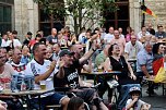 Public Viewing auf dem Neumarkt in Bad Langensalza zum Achtelfinalspiel der EM 2024 - Deutschland gegen D&auml;nemark (Foto: Eva Maria Wiegand)