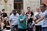 Public Viewing auf dem Neumarkt in Bad Langensalza zum Achtelfinalspiel der EM 2024 - Deutschland gegen D&auml;nemark (Foto: Eva Maria Wiegand)