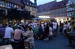 Public Viewing auf dem Neumarkt in Bad Langensalza zum Achtelfinalspiel der EM 2024 - Deutschland gegen D&auml;nemark (Foto: Eva Maria Wiegand)
