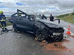 Unfall auf der A71 (Foto: S. Dietzel) Unfall auf der A71 (Foto: S. Dietzel)