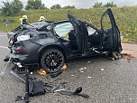 Unfall auf der A71 (Foto: S. Dietzel) Unfall auf der A71 (Foto: S. Dietzel)
