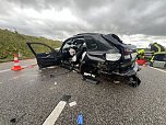 Unfall auf der A71 (Foto: S. Dietzel) Unfall auf der A71 (Foto: S. Dietzel)