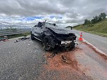 Unfall auf der A71 (Foto: S. Dietzel) Unfall auf der A71 (Foto: S. Dietzel)