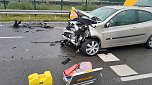 Schwerer Unfall auf der Landstra&szlig;e 1172  (Foto: S. Dietzel)