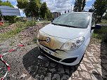 Abgebranntes Auto in Nordhausen (Foto: S. Dietzel)