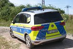 Ein ausgebrannter Wagen mit einer Leiche wurde heute bei Nordhausen gefunden (Foto: S.Dietzel)