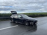 Unfall heute Abend auf der A 38 (Foto: S.Dietzel)