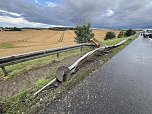 Unfall heute Abend auf der A 38 (Foto: S.Dietzel)