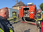 Carport stand in Flammen (Foto: Feuerwehr Heldrungen/Silvio Dietzel )