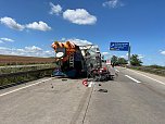 Unfall A38 (Foto: Feuerwehr Gro&szlig;wechsungen/Silvio Dietzel)